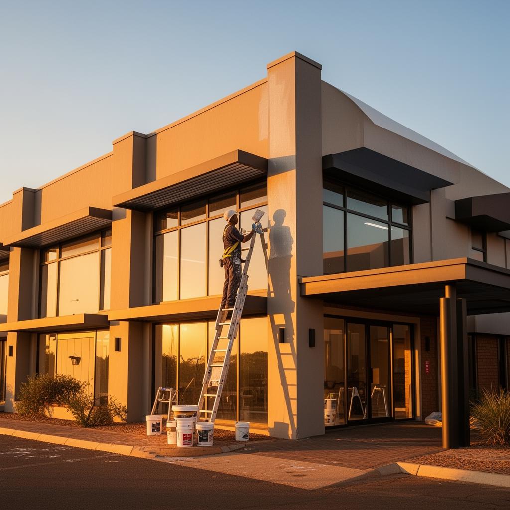 Modern building with smart home technology